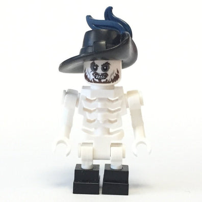 LEGO Minifigure-Skeleton Barbossa-Pirates of the Caribbean-POC003-Creative Brick Builders